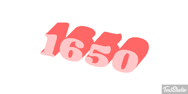 1650 Text effect