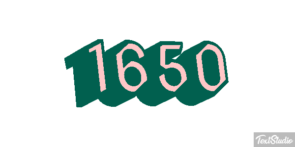1650 Text effect