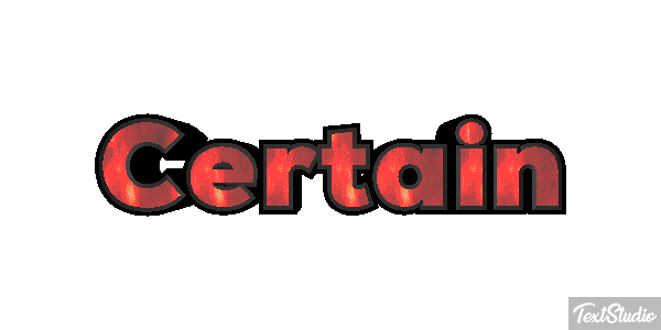 Certain Efekt tekstowy
