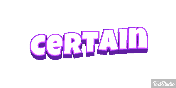 Certain Efekt tekstowy