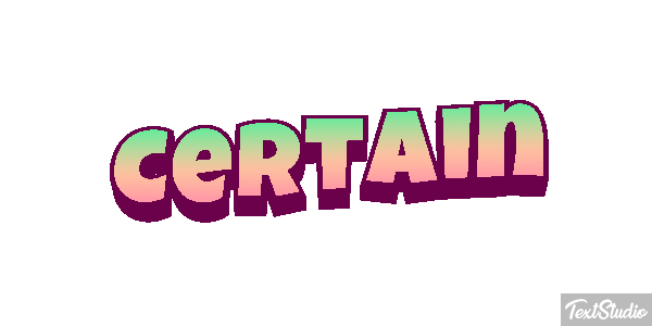Certain Efekt tekstowy