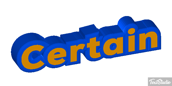 Certain Efekt tekstowy