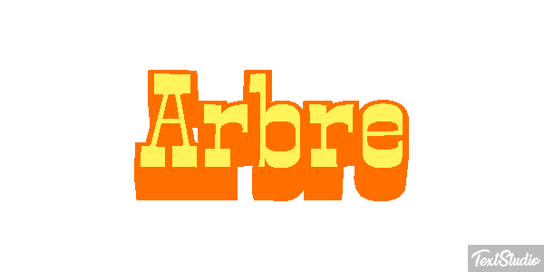Arbre Effet de texte