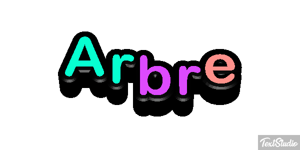 Arbre Effet de texte