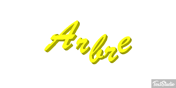 Arbre Effet de texte
