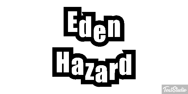 Eden Hazard Text effect