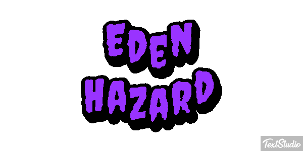 Eden Hazard Text effect