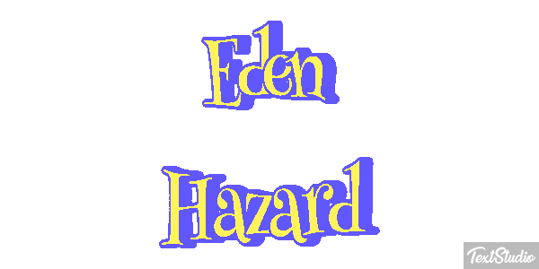 Eden Hazard Text effect