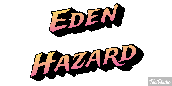 Eden Hazard Text effect