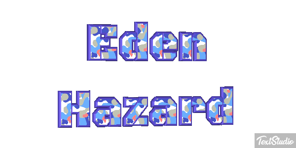 Eden Hazard Text effect