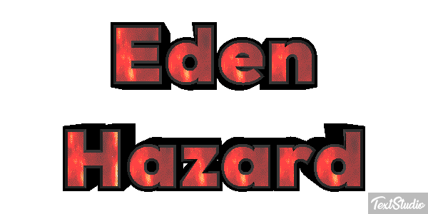 Eden Hazard Text effect