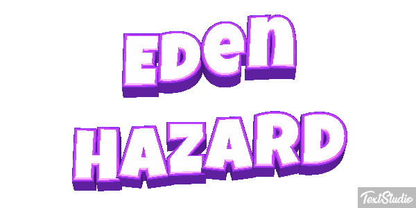 Eden Hazard Text effect