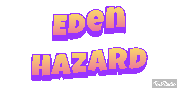 Eden Hazard Text effect