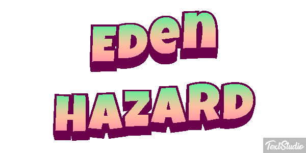 Eden Hazard Text effect