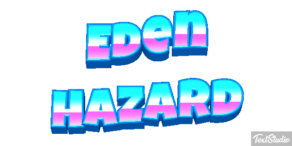 Eden Hazard Text effect