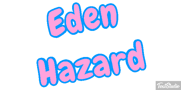 Eden Hazard Text effect