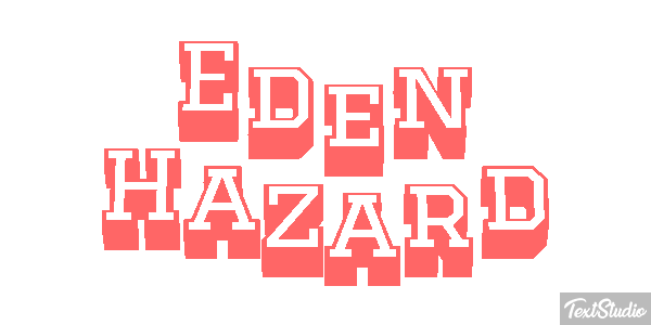 Eden Hazard Text effect