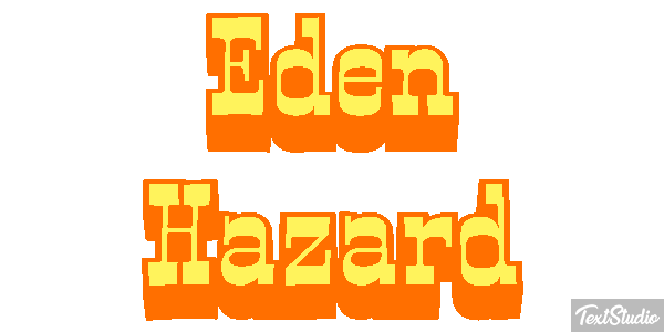 Eden Hazard Text effect