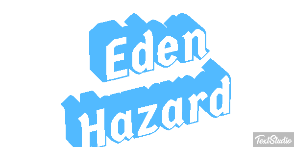 Eden Hazard Text effect