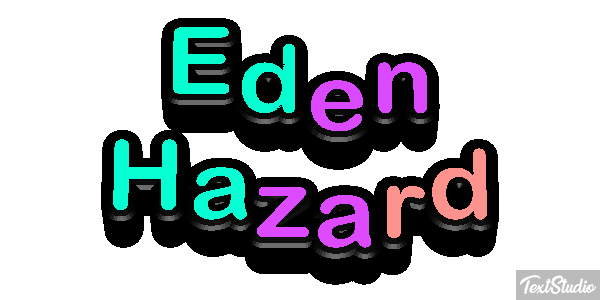 Eden Hazard Text effect