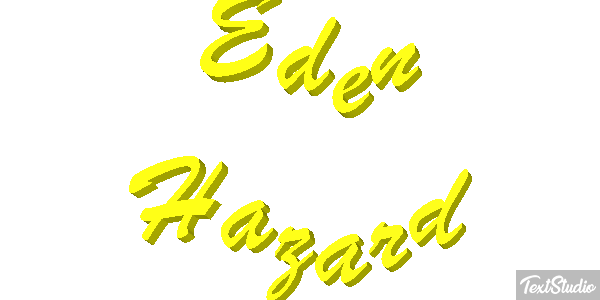 Eden Hazard Text effect