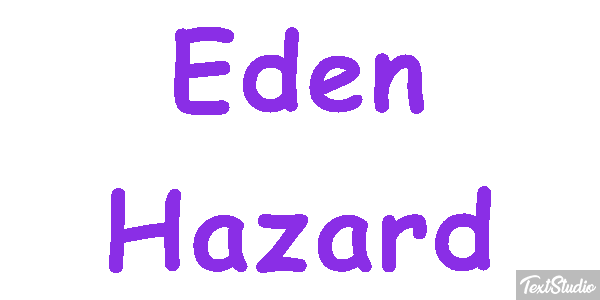 Eden Hazard Text effect