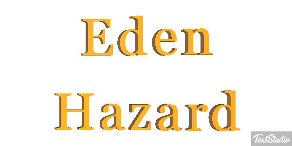Eden Hazard Text effect