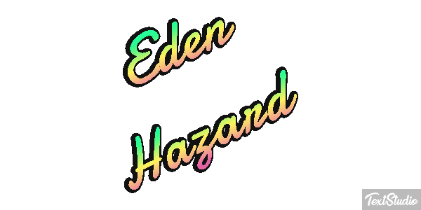 Eden Hazard Text effect