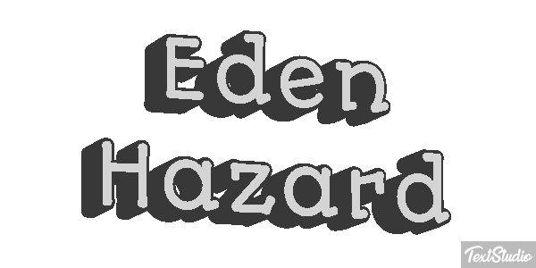 Eden Hazard Text effect