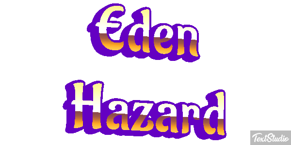 Eden Hazard Text effect