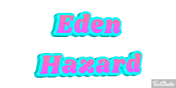 Eden Hazard Text effect