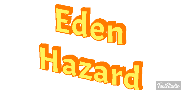 Eden Hazard Text effect