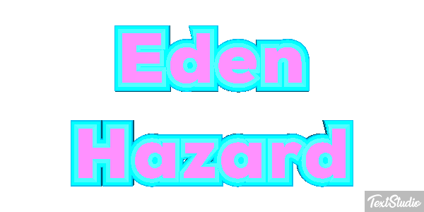 Eden Hazard Text effect