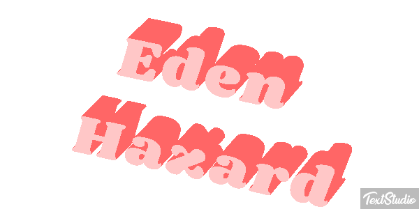 Eden Hazard Text effect