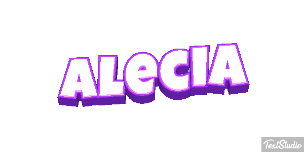 Alecia Текстовый эффект