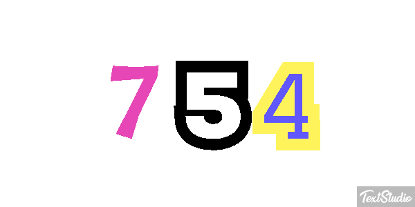 754 Effet de texte