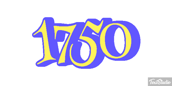 1750 Efeito do texto