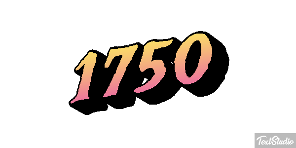 1750 Efeito do texto