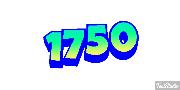 1750 Efeito do texto
