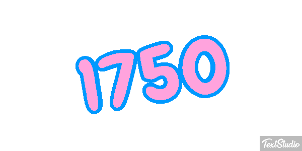 1750 Efeito do texto