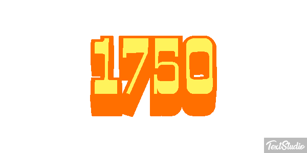 1750 Efeito do texto