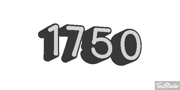 1750 Efeito do texto