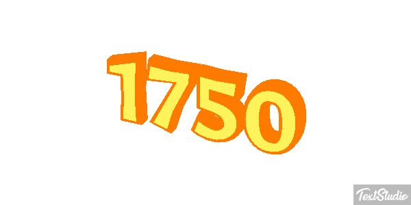 1750 Efeito do texto