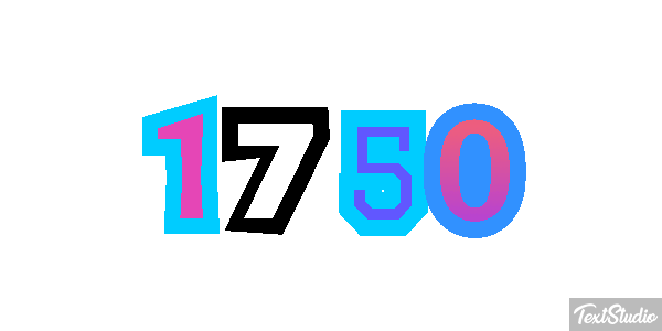 1750 Efeito do texto