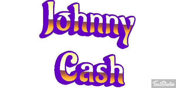 Johnny Cash Efeito do texto