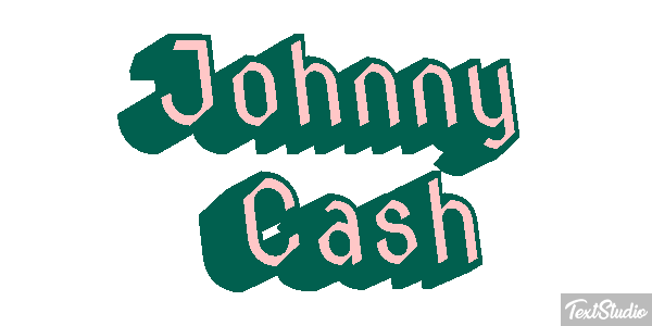 Johnny Cash Efeito do texto