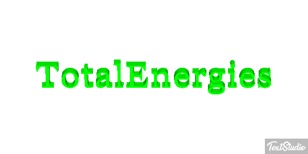 TotalEnergies Tekst effect