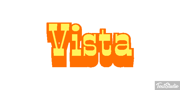Vista Текстовый эффект