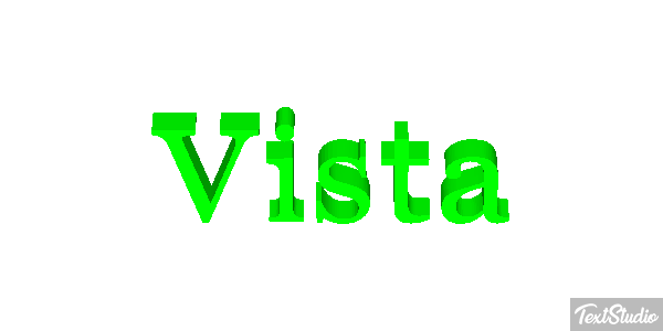 Vista Текстовый эффект