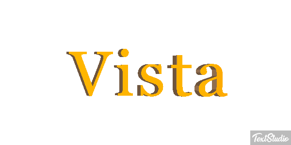 Vista Текстовый эффект